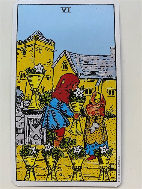 Six Of Cups Tarot Card Meaning Rachel Anne Williams
