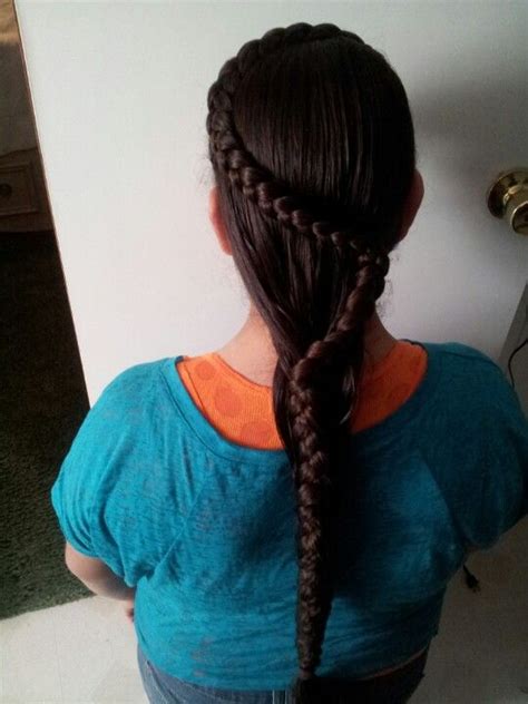 Most women who love to wear braids want to have a tender and indeed, braiding of hair has become a skill for women. Outside braid on 3ft of hair. | Snake braid, Hair styles ...