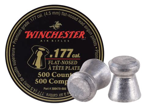 Winchester 177 Cal Pellets 971 Grains Flat Nose 500ct Air Gun