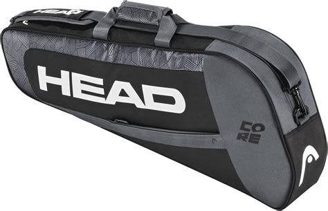 Head Core Pro 3 Racquet Bag For Tennis Badminton Squash Blackgrey