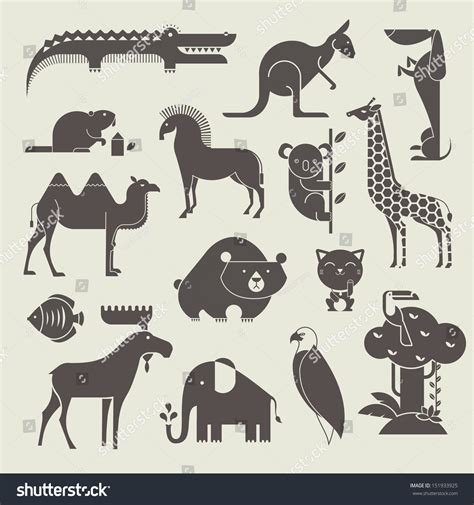 Vector Animals Set 151933925 Shutterstock