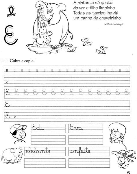 Atividades Aprender Escrever com Letra Cursiva Alfabetização Infantil Cia de Alfabetização
