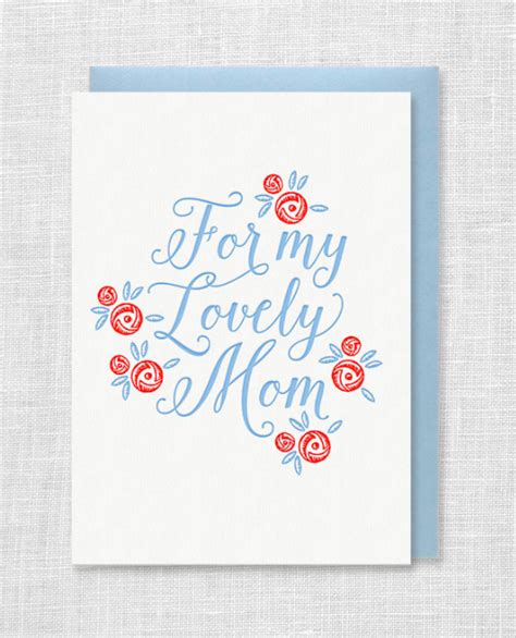 Letterpress Mothers Day Card