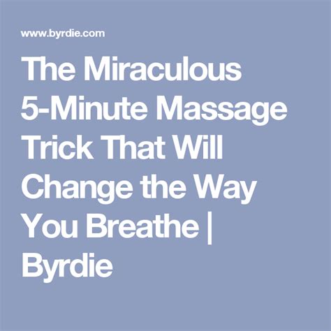 The Miraculous 5 Minute Massage Trick That Will Unblock Your Nose Fast