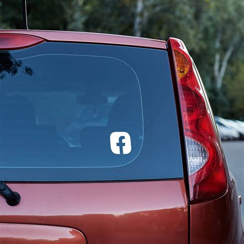 Custom Facebook Logo Vinyl Stickers Facebook Decal For Car Etsy Uk