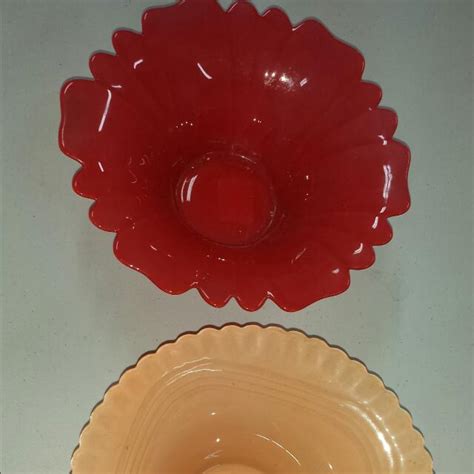 0303 Reduced Vintage Coloured Glass Bowls Furniture And Home Living Kitchenware And Tableware