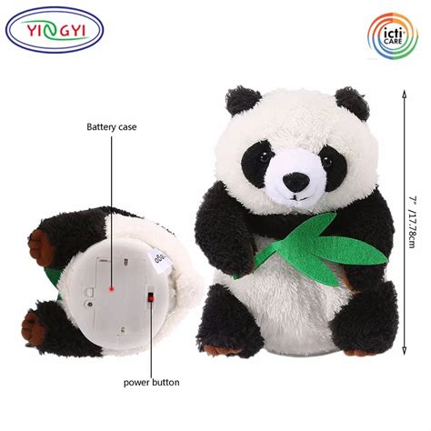 D295 Cute Mimicry Pet Talking Stuffed Panda Toy Repeats What You Say