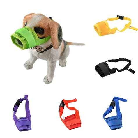 Spring Park Adjustable Dog Muzzle Small Medium Large Dogs Set Soft