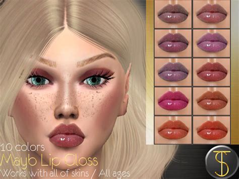 Mayb Lip Gloss By Turksimmer At Tsr Sims 4 Updates