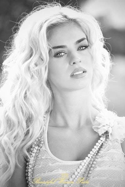 Monika Synytycz Black And White Face Polish Models Blonde Model