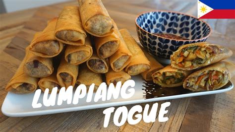 how to make lumpiang togue filipino favorite snack pinoy lumpia youtube
