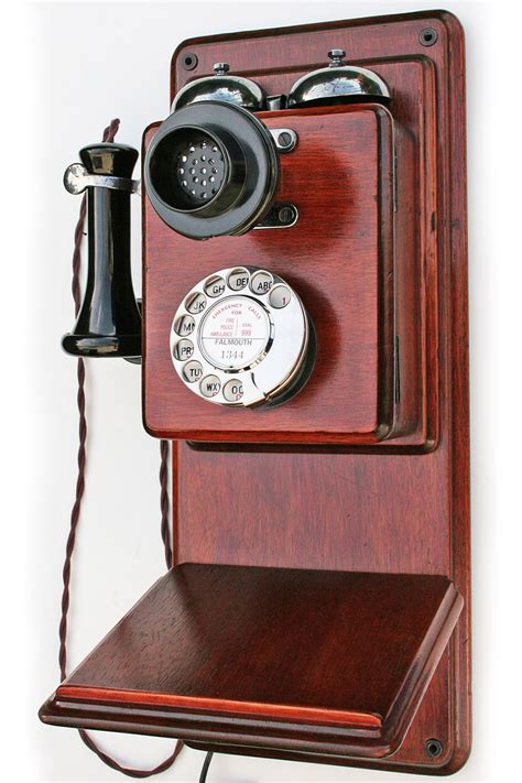 Genuine Gpo 121l Wooden Wall Telephone 1920s Gpo 121l Original