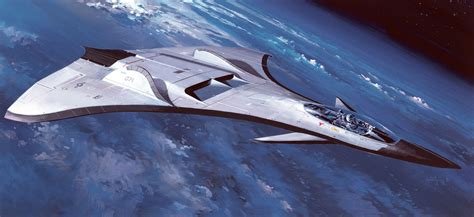 space plane concept art by attila hejja 1981 fighter stealth aircraft design