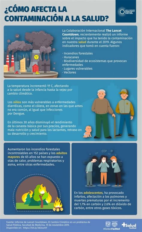 InfografÍa El Impacto De La Contaminación Ambiental En La Salud Mundial