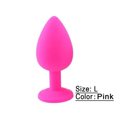 Stimulateur Plug Chapelet Pink Size L Plug Anal En Silicone S M L