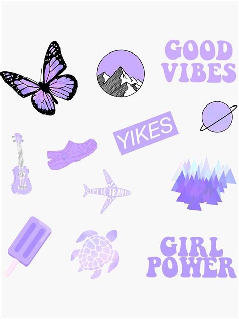 Pastel Purple Pack Sticker By Sifasunny With Images Aesthetic