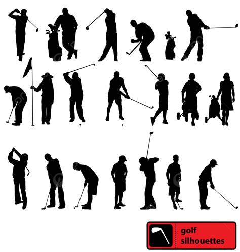 ゴルフ シルエット セット ボール 楽しい レクリエーション ベクターイラスト画像とpngフリー素材透過の無料ダウンロード Pngtree