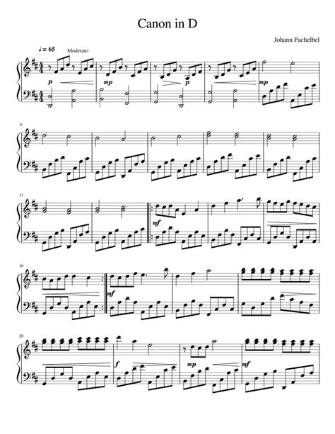 Download and print in pdf or midi free sheet music for canon and gigue in d major, p.37 by johann pachelbel arranged by david hernández1 for piano (solo). Canon in D for piano sheet music for Piano download free in PDF or MIDI