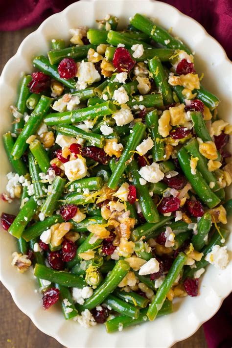 Cold Green Bean Salad With Feta Cheese