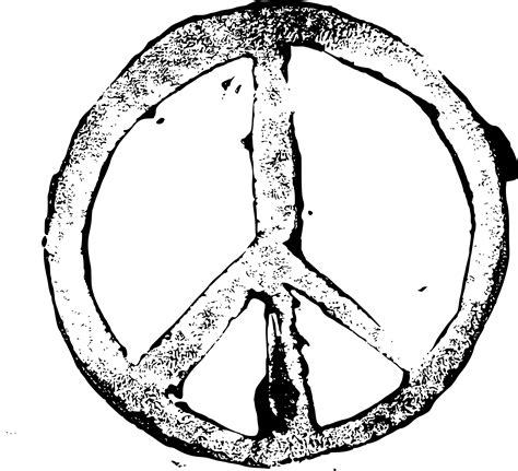 10 Grunge Stamp Peace Symbol Png Transparent