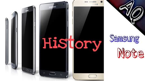 History Of Samsung Galaxy Note Phones Youtube