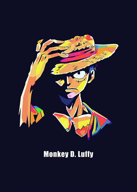 Monkey D Luffy Wpap Pop Art Digital Art By Noval Purnama Pixels