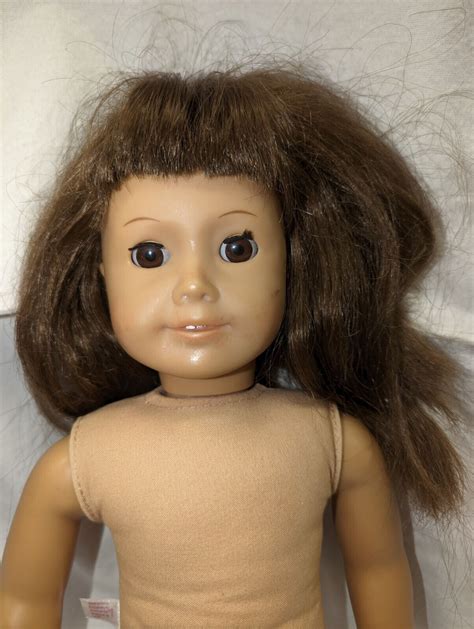 Pleasant Company American Girl Doll Brown Hair Brown Eyes Bangs 18