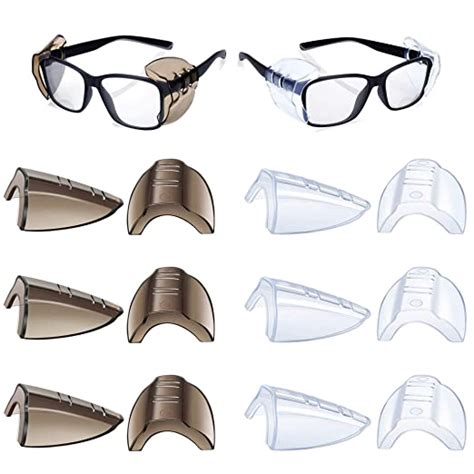 6pairs 2 Color Side Shields For Eyeglasses Eyes Protection Safety Glasses Side Shields