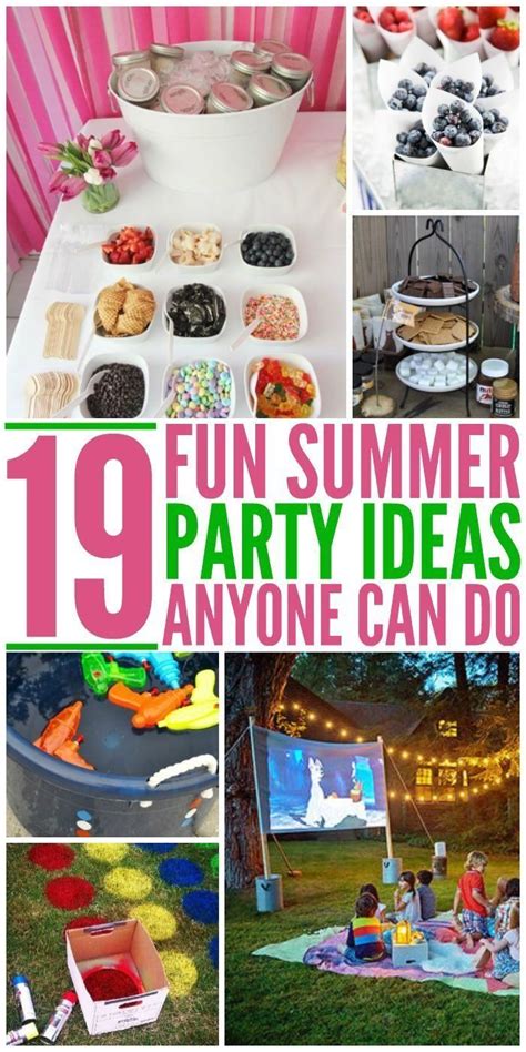 19 Fun Summer Party Idea Anyone Can Do Summer Partyplanning