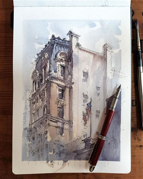 Paul Kelley On Instagram Manhattan Rooftop Sketch