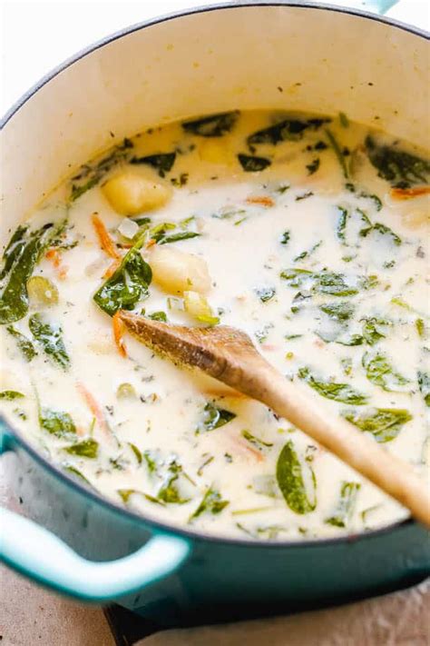 Creamy Chicken Gnocchi Soup Olive Garden Copycat Recipe