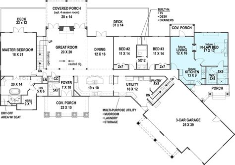 Important Ideas Ranch Floor Plans With In Law Suite Amazing