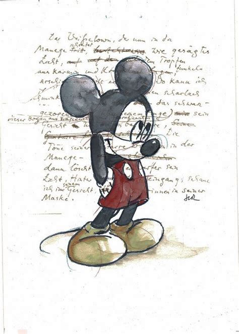 Achicopalado De Mickey Mouse En La Humanidades Innovador De La Acuarela