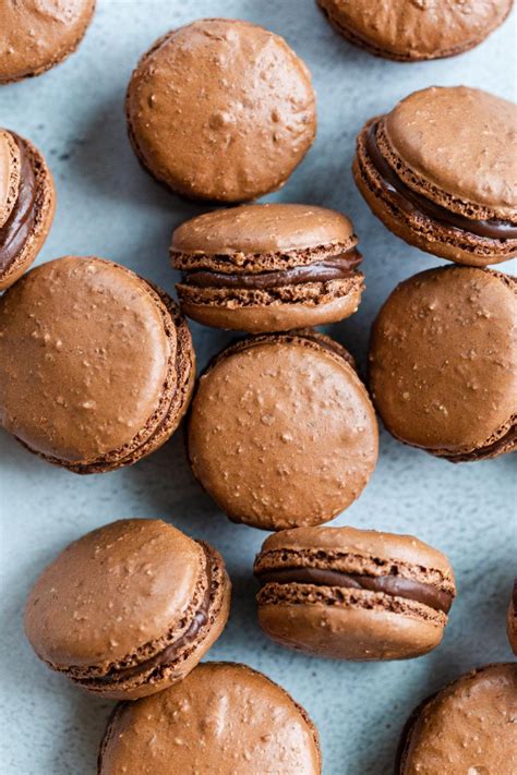 Chocolate Macarons Easy Step By Step Momsdish