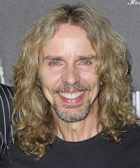 Tommy Shaw Long Wavy Light Blonde And Salt And Pepper Two Tone Hairstyle