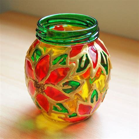 Stained Glass Jars Kids Crafts Fun Craft Ideas