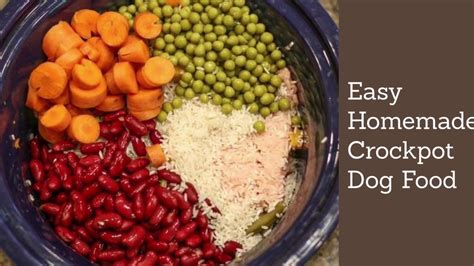 Easy Homemade Crockpot Dog Food Recipe Youtube