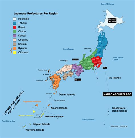 Islands Of Japan Blue Japan En Français