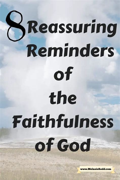 8 Reassuring Reminders Of The Faithfulness Of God