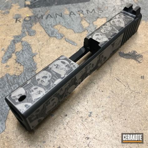Laser Engraved Glock Slide With A Custom Cerakote Finish By Abelardo