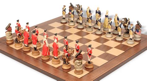 American Revolutionary War Ii Theme Chess Set Package The Chess Store