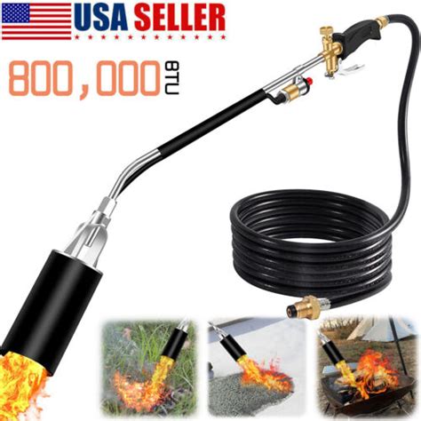Portable Propane Torch Weed Burner Ice Snow Melter Outdoor Flame
