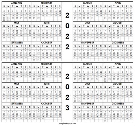 2022 Calendar Archives Page 2 Of 16 Template To Print