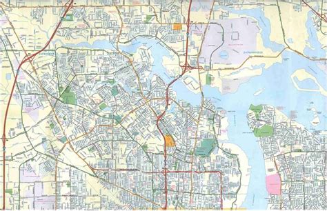 Themapstore Jacksonville Florida Street Map