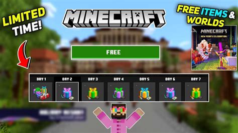 Minecraft New Year Celebration 2022 Free Items And Worlds