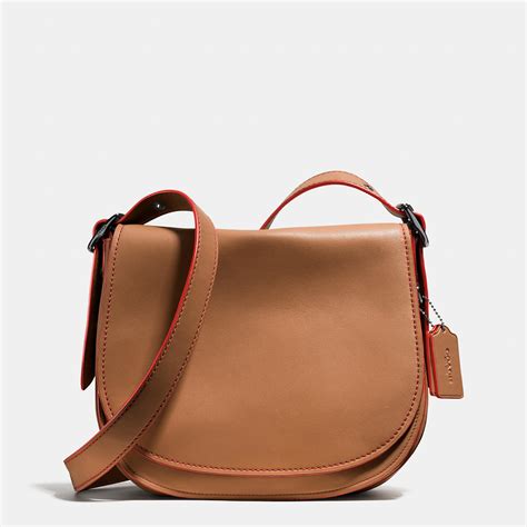 Lyst Coach Saddle Bag In Glovetanned Leather In Brown