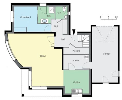 Belle maison lumineuse de 220m² total sur un terrain plat de. Plan de maison moderne duplex - Idées de travaux