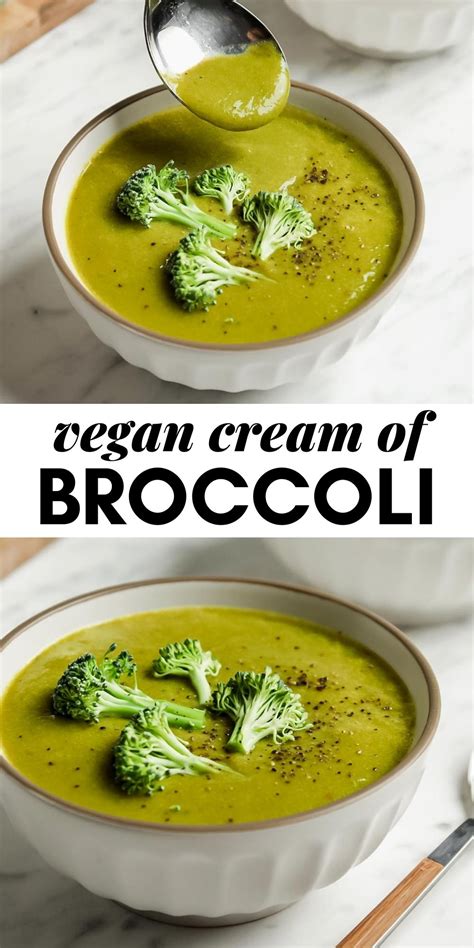 Easy Vegan Cream Of Broccoli Soup Running On Real Food