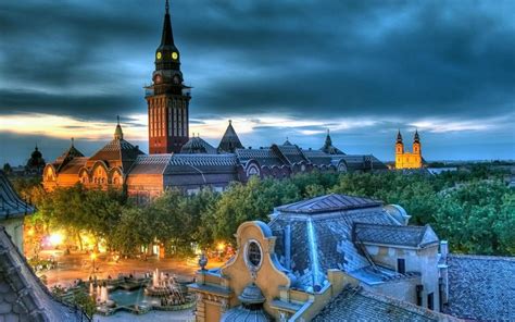 Basilica Travel Subotica City View Serbia Wallpaper