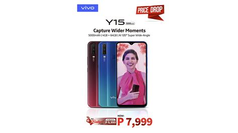65.85 x 130.5 x 8.6 mm, weight: Vivo Y15 is now down to Php7,999 - Jam Online ...